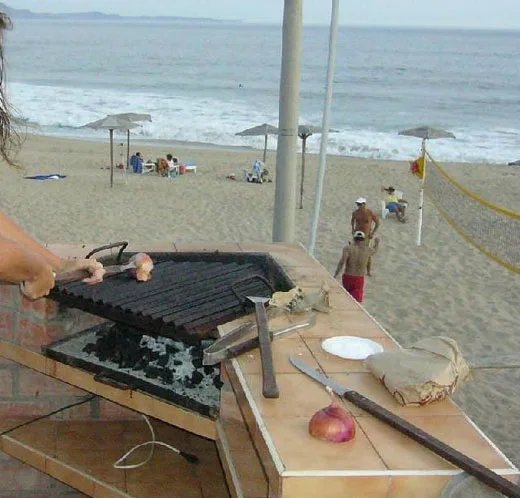 Rica gastronomía en la playa