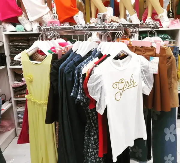 Variety of women's clothing