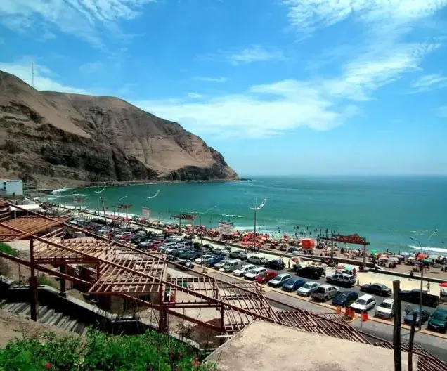 La Herradura Beach, an icon of coastal life. Lima