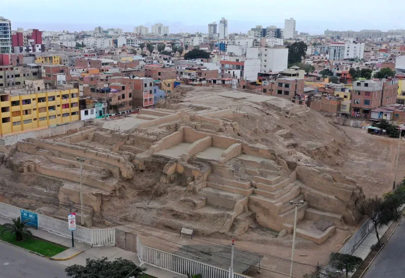 View of the Huantille Archaeological Site in Magdalena del Mar.